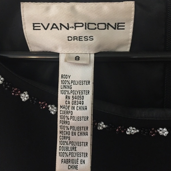 EVAN-PICONE BLACK DRESS - Picture 5 of 5